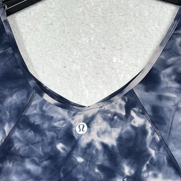Lululemon Align Tee Size 6 Navy Blue Tie Dye Shirt Short Sleeve NWT $74 Active - Picture 8 of 11